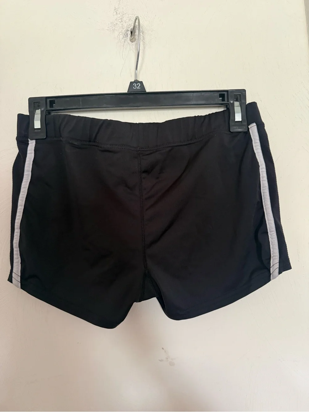 Nike Black Athletic Women’s Shorts with White Trim